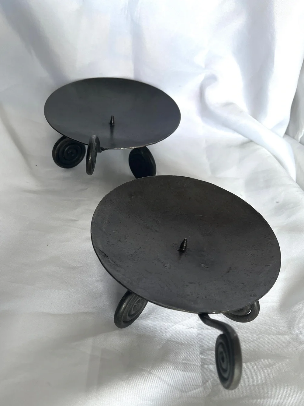 Wrought Iron Pillar Candle Holders 5.5